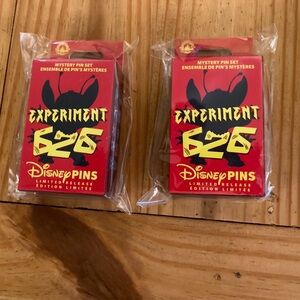 New Unopened Disney pin mystery boxes set of 2 Experiment 626 Stitch